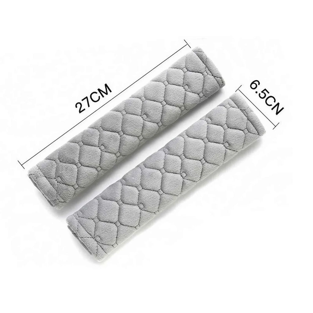 2Pcs Soft Velvet Seat Belt Covers