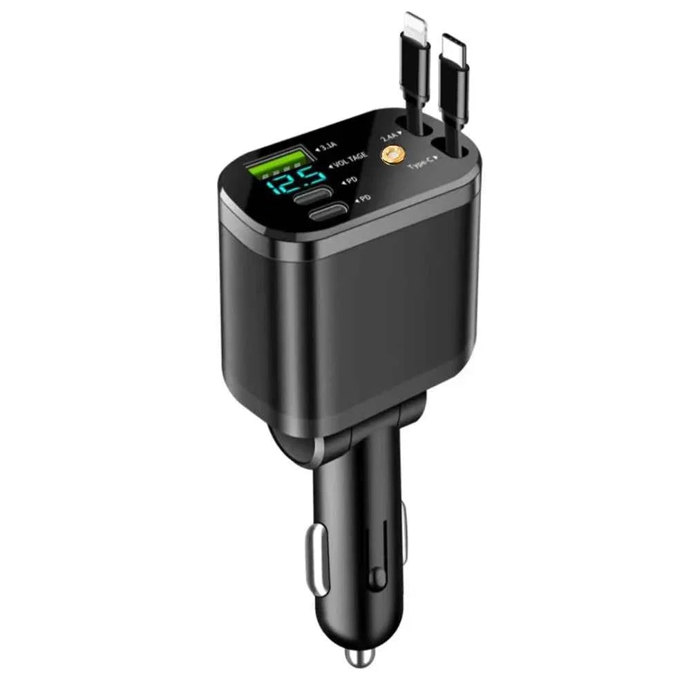 5 in 1 Retractable Car Charger