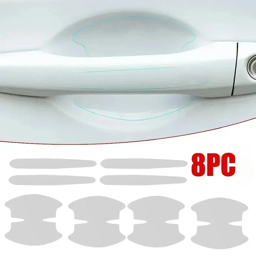 8Pcs TPU Car Door Handle Anti-scratch Stickers