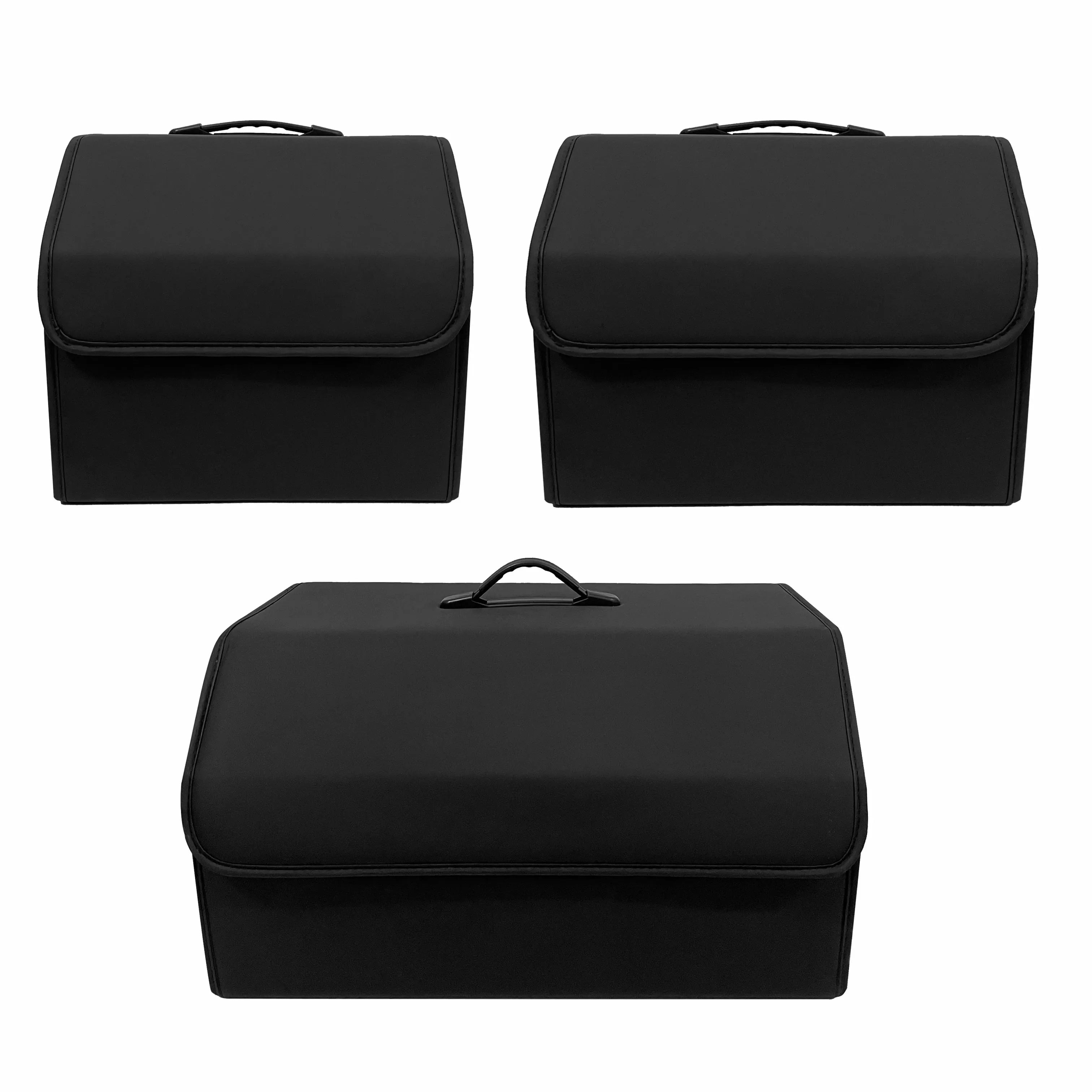 PU Leather Car Trunk Storage Organizer Collapsible