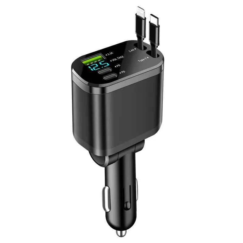 5 in 1 Retractable Car Charger