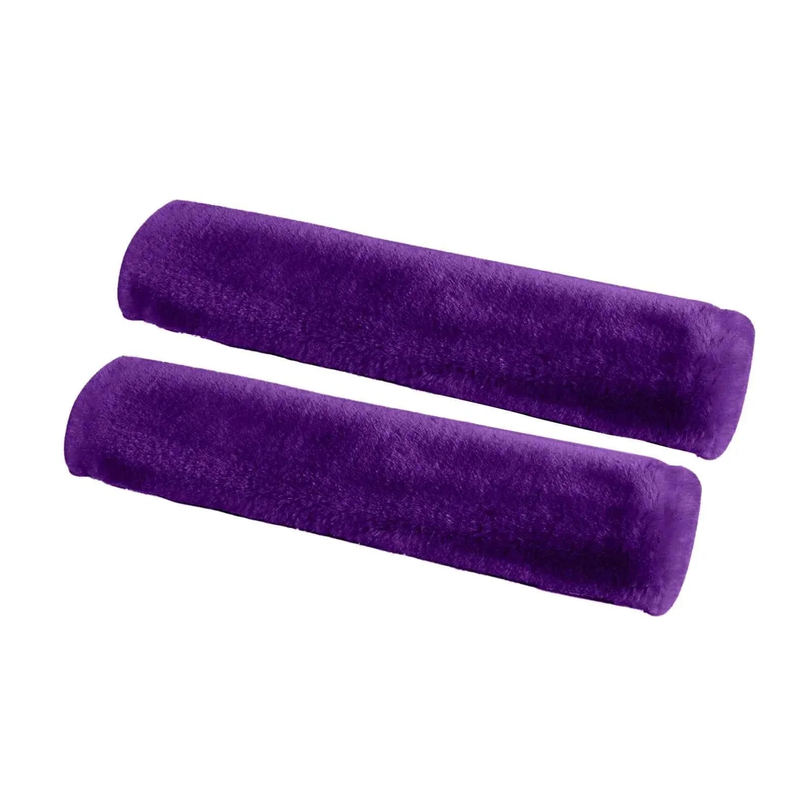 2 Pcs Soft Faux Fur Car Seat Belt Cover