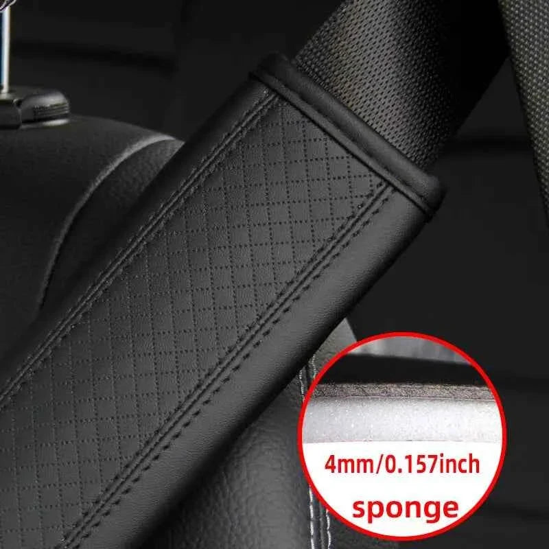 1PC PU Leather Car Seat Belt Cover