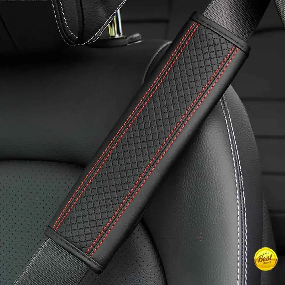 1PC PU Leather Car Seat Belt Cover