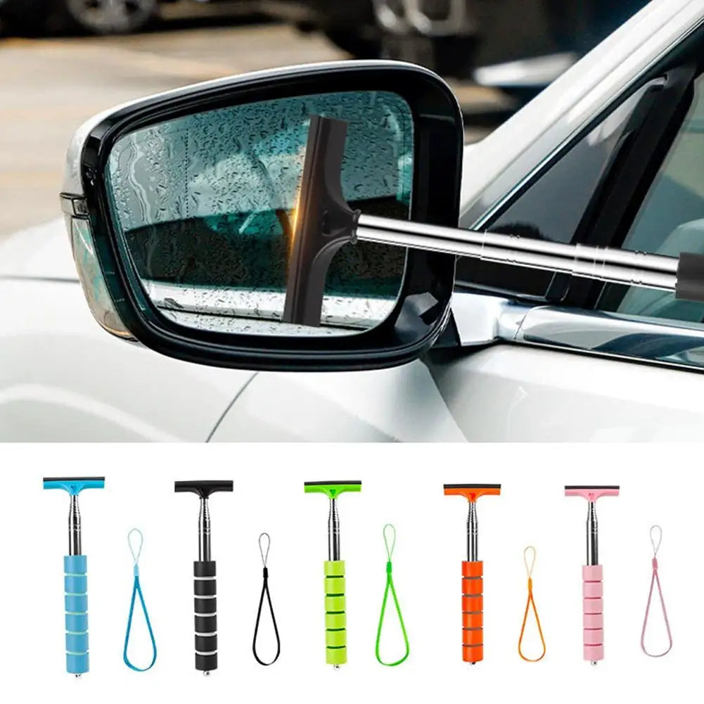 Telescopic Car Side Mirror Squeegee